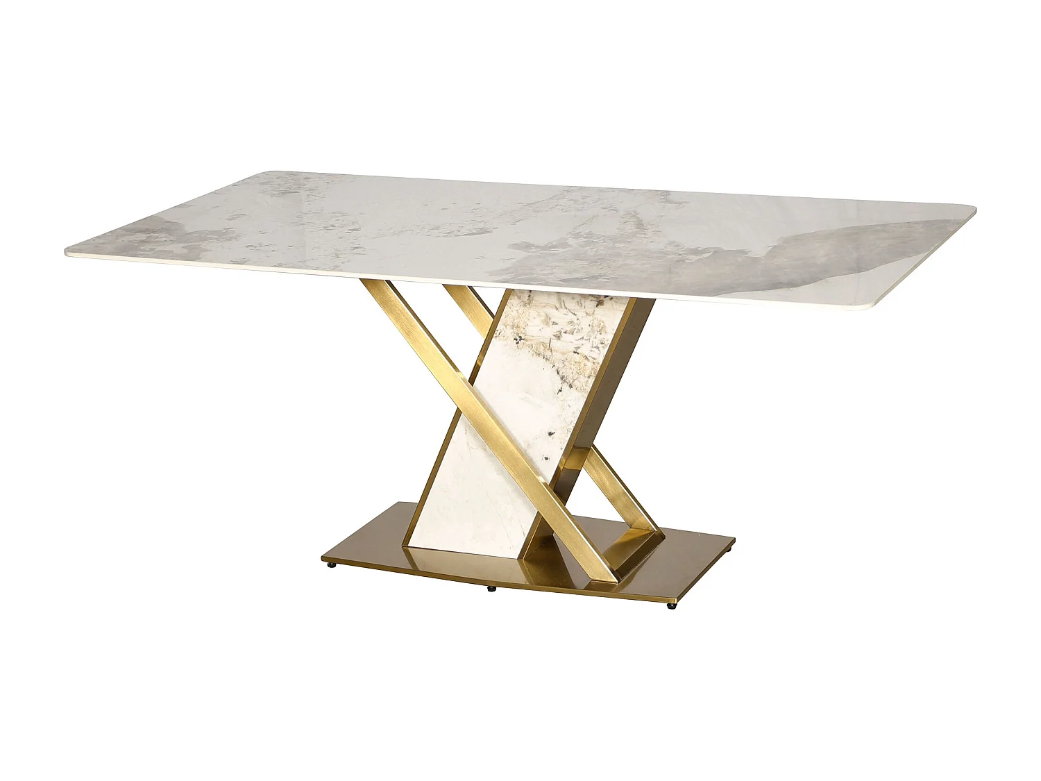 Table 180x75x90 cm Blanc or modig m55