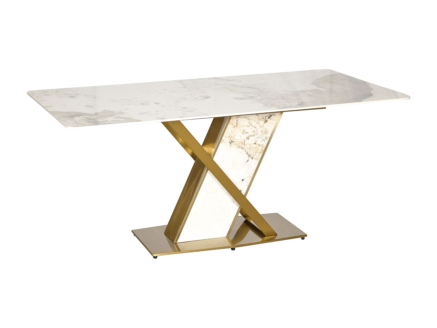 Table 180x75x90 cm Blanc or modig m55