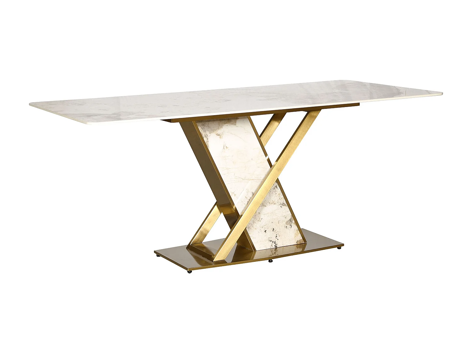 Table 180x75x90 cm Blanc or modig m55