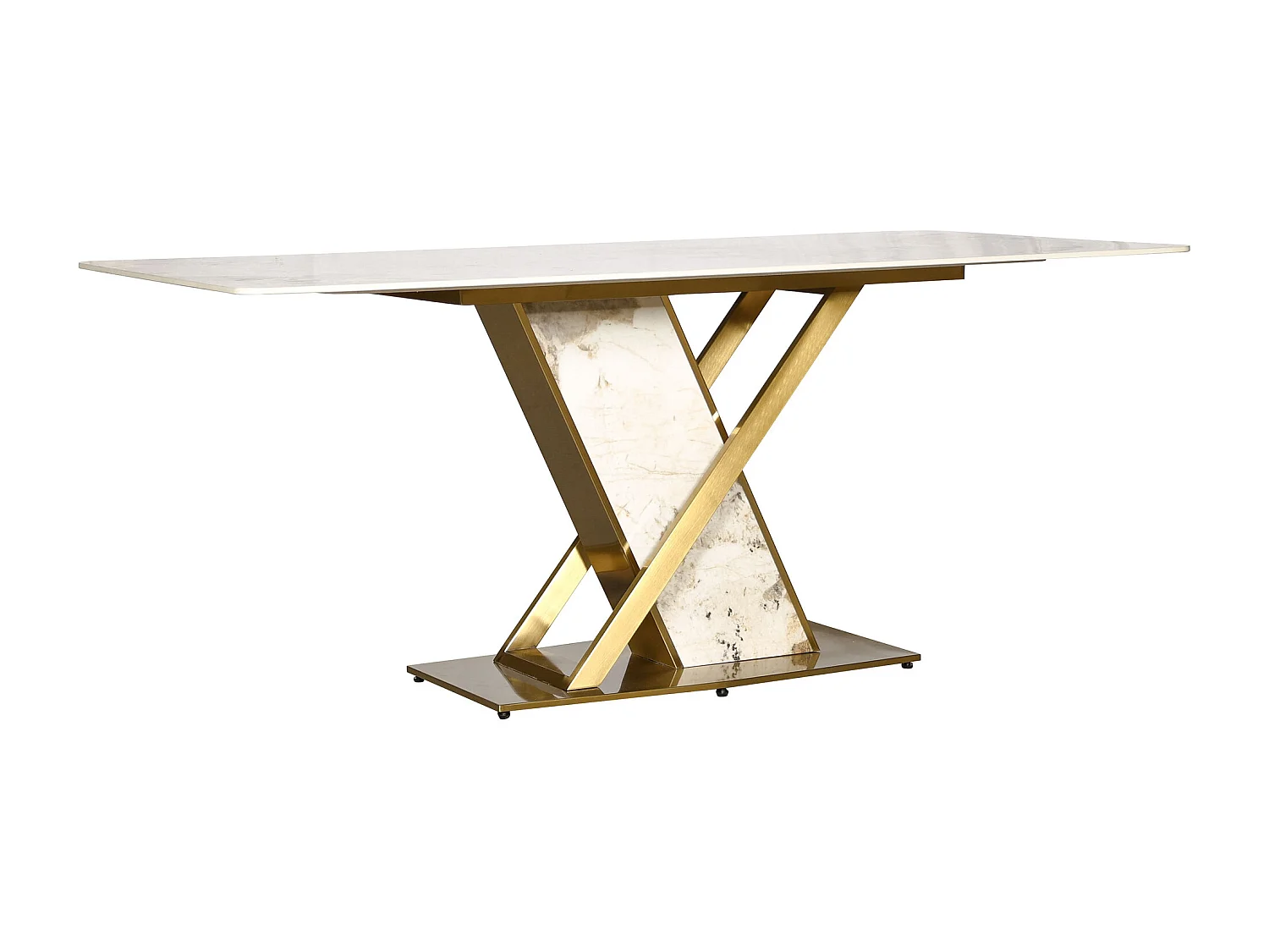 Table 180x75x90 cm Blanc or modig m55