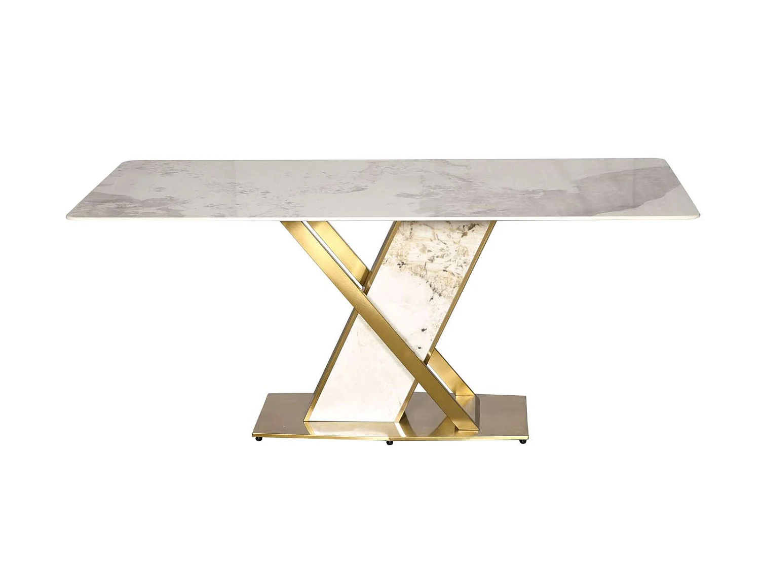 Table 180x75x90 cm Blanc or modig m55