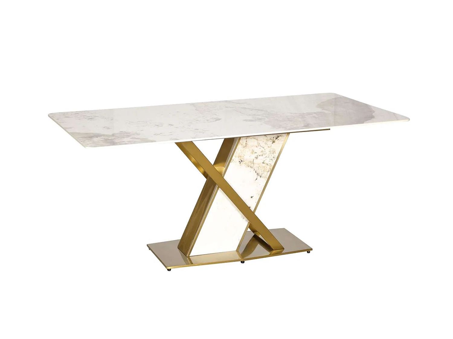 Table 180x75x90 cm Blanc or modig m55