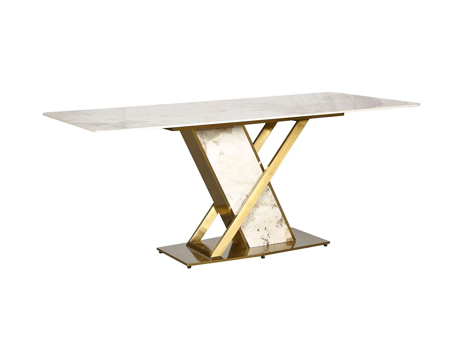 Table 180x75x90 cm Blanc or modig m55