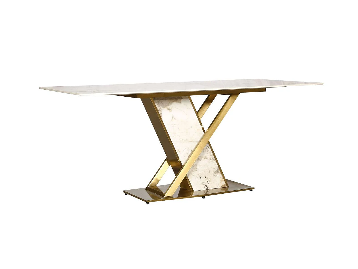 Table 180x75x90 cm Blanc or modig m55