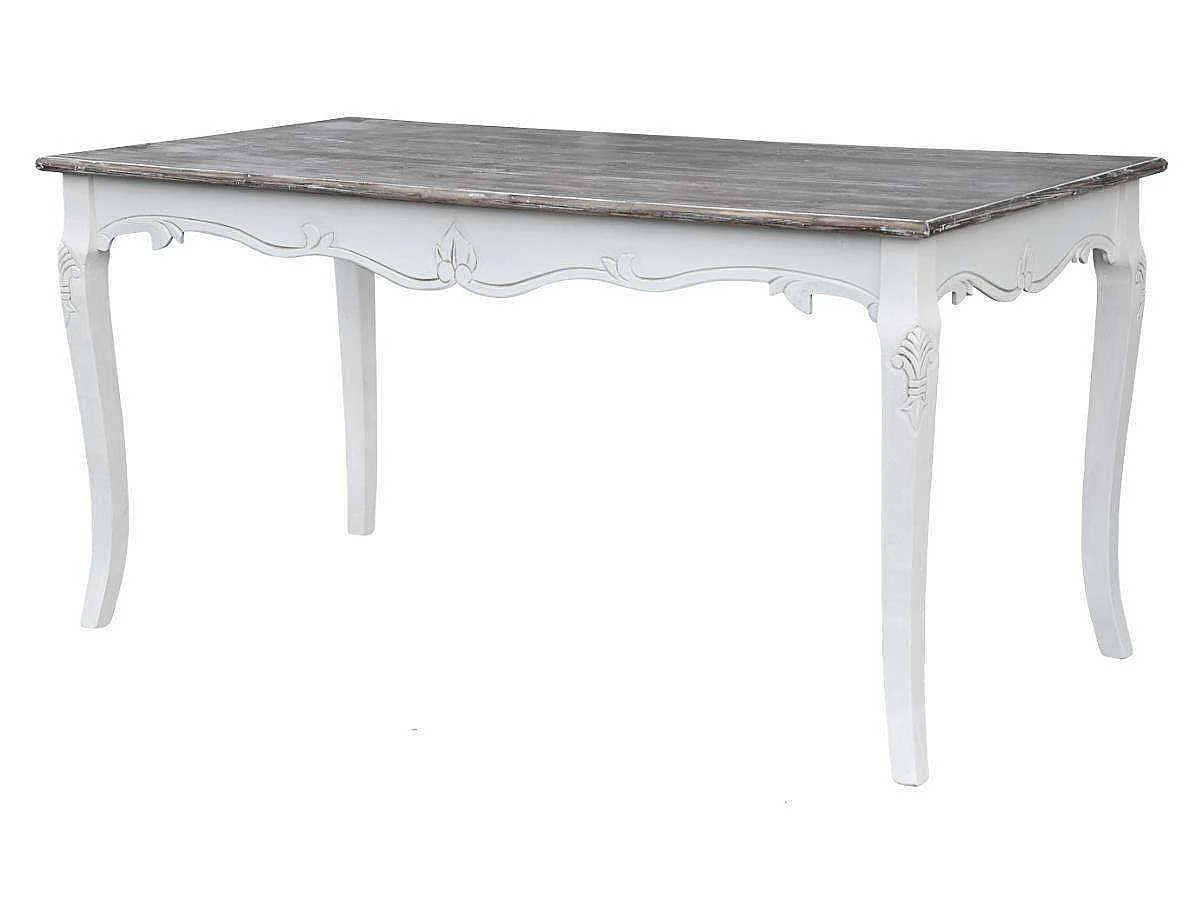 Table 160x78x80 cm blanche Rimini blanche riw026