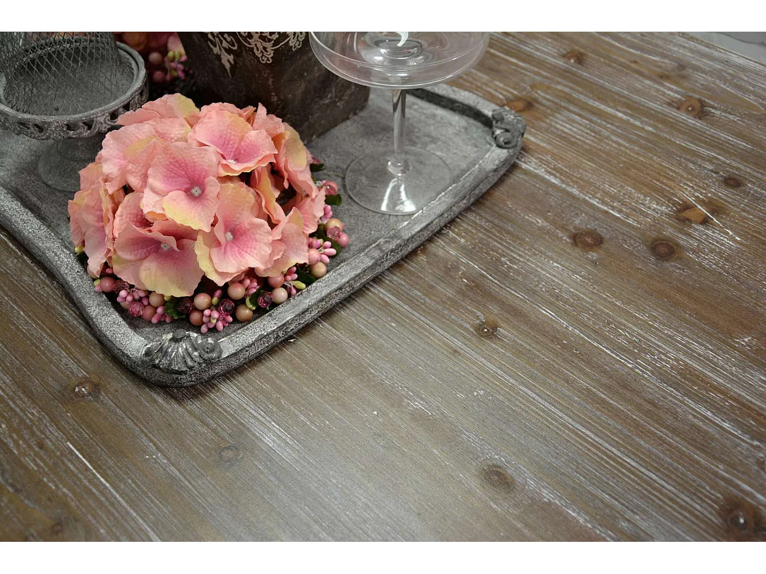 Table 160x78x80 cm blanche Rimini blanche riw026