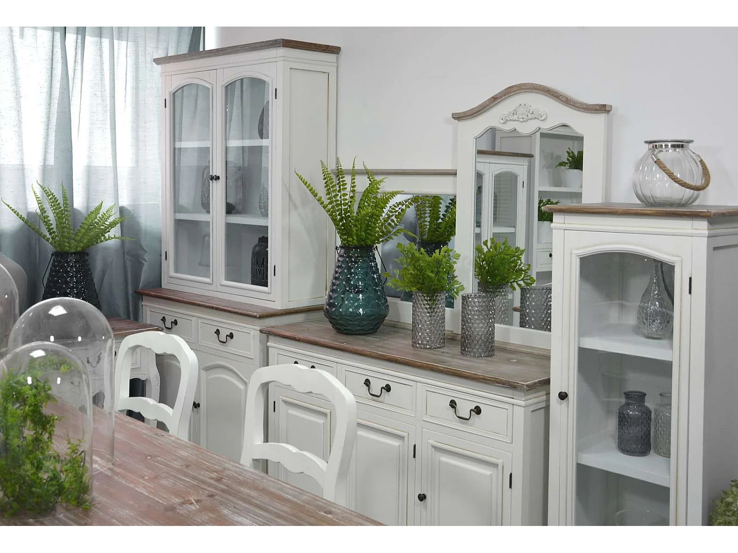 Table 160x78x80 cm blanche Rimini blanche riw026
