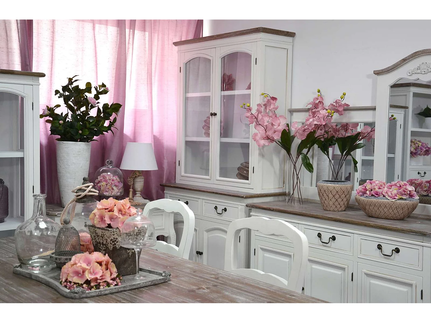 Table 160x78x80 cm blanche Rimini blanche riw026