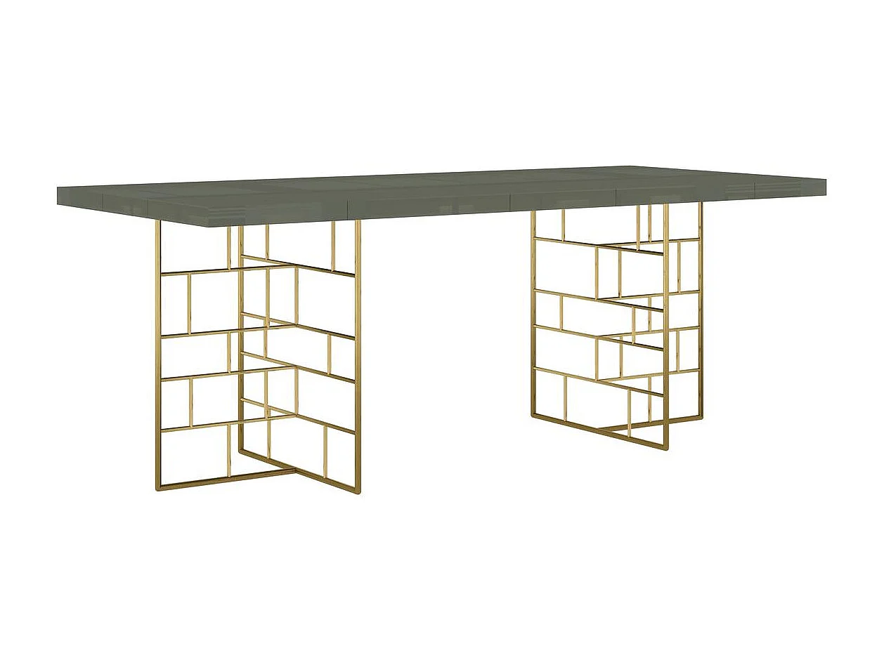 Table 200x76x90 cm vert Rose Hill RH10