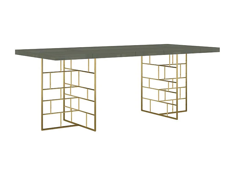 Table 200x76x90 cm vert Rose Hill RH10