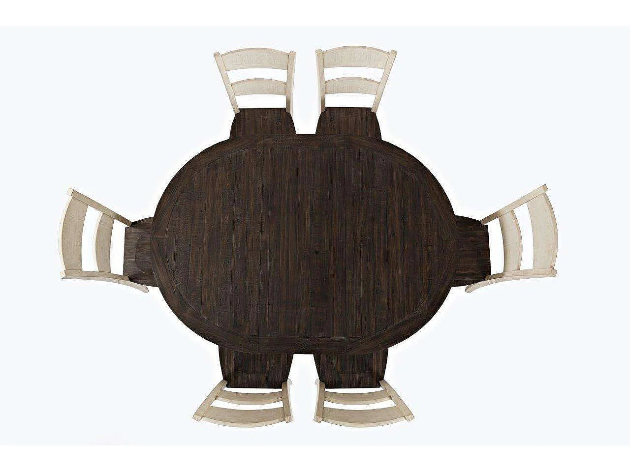 Udtrækkeligt Bord, Avola, 122-167 cm, Hvid Brun