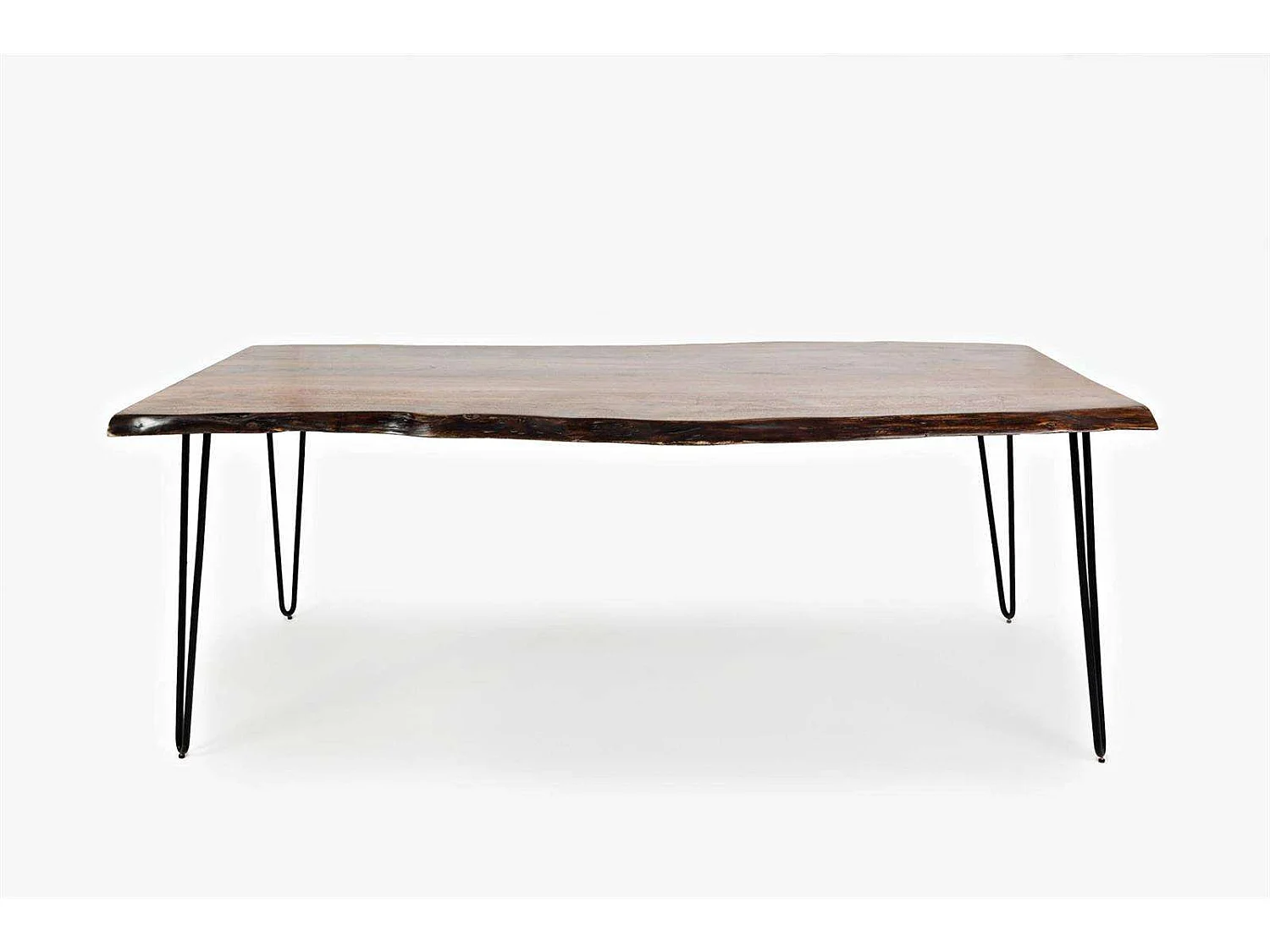 Spisebord, Avola, 200 cm, Valnød, Sort
