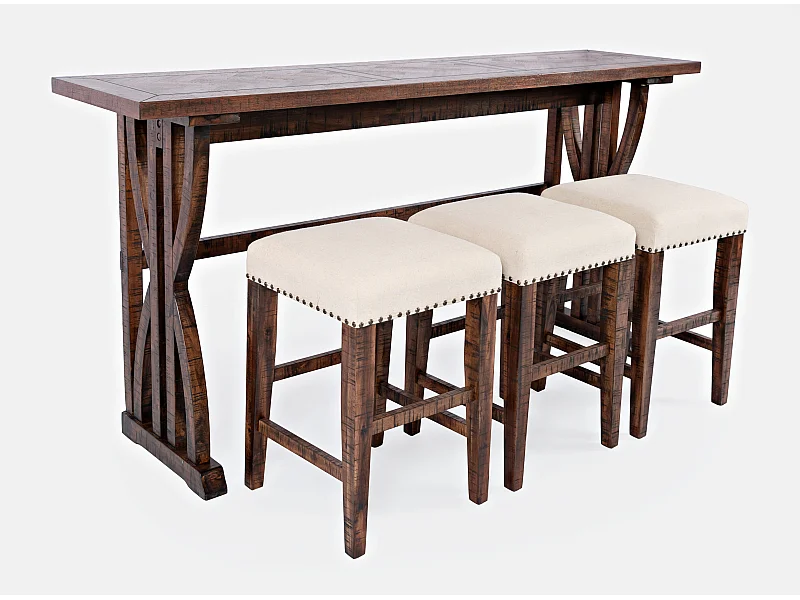 Mesa alta 188x91,5x46 cm marrón oscuro Avola AV1931-74