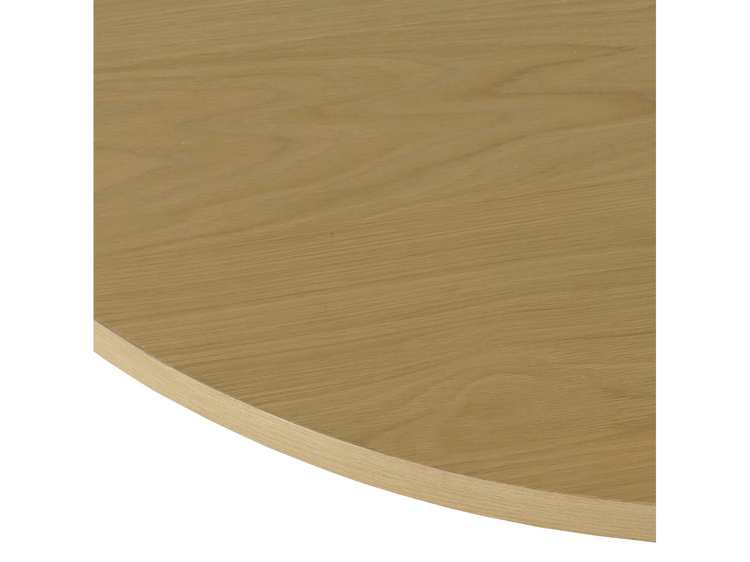 Table 122x76x122 cm bois clair naturel avola av2421-48