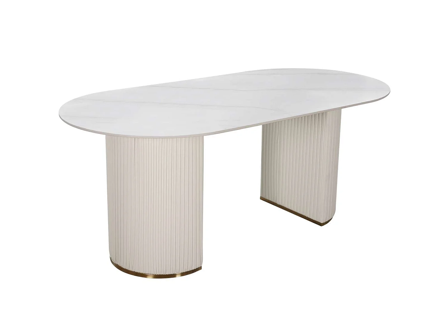 Table 180x75x90 cm blanc modig m95