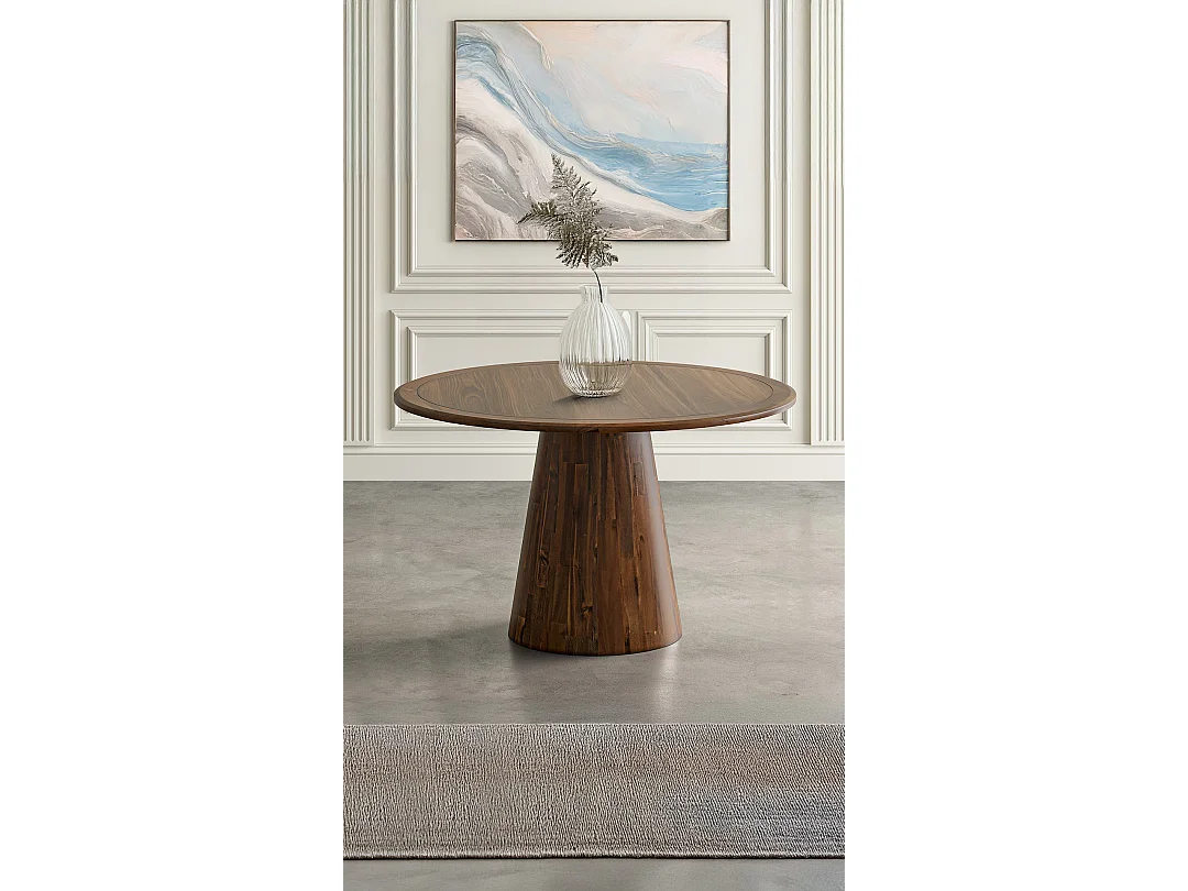 Table 127x76x127 cm Marron Avola av2271-50