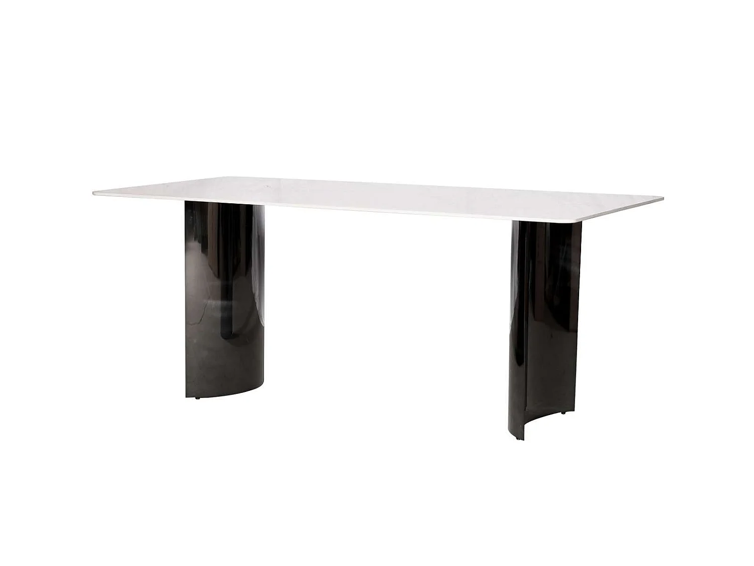 Bord, Modig, 180 cm, Sort og Hvid