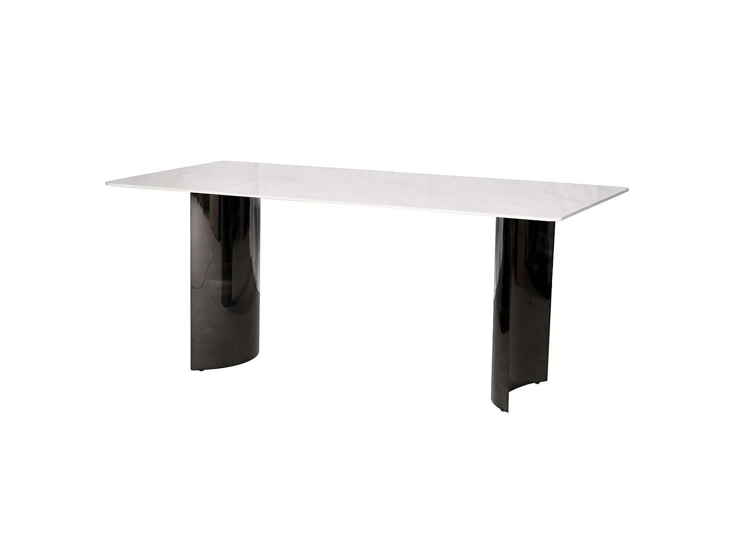 Bord, Modig, 180 cm, Sort og Hvid