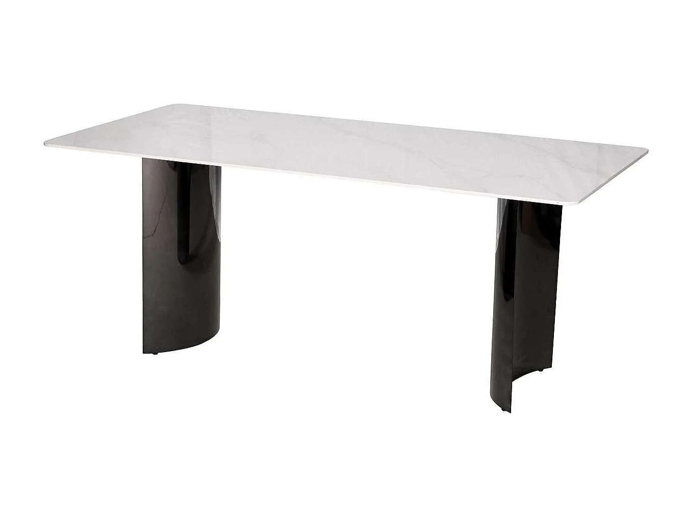 Bord, Modig, 180 cm, Sort og Hvid