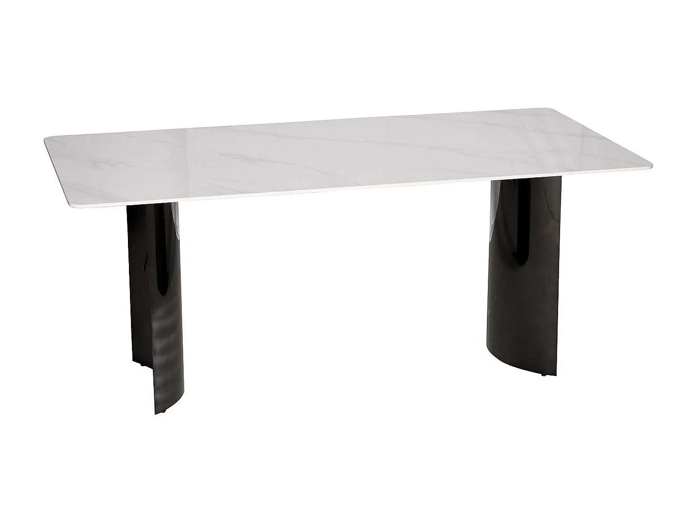 Bord, Modig, 180 cm, Sort og Hvid