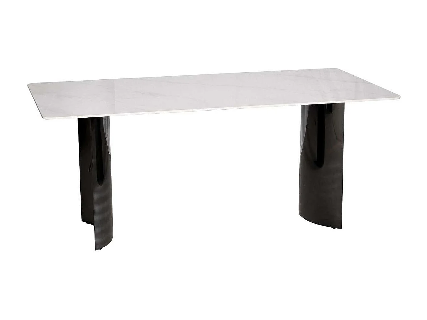 Bord, Modig, 180 cm, Sort og Hvid