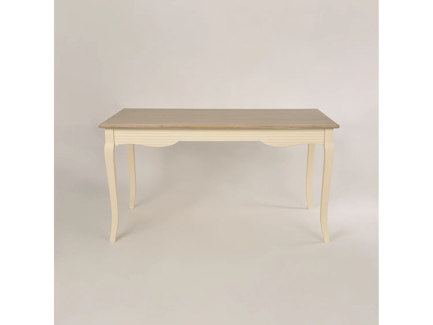 Table 160x78x80 cm Crème brun clair Pesaro PE026