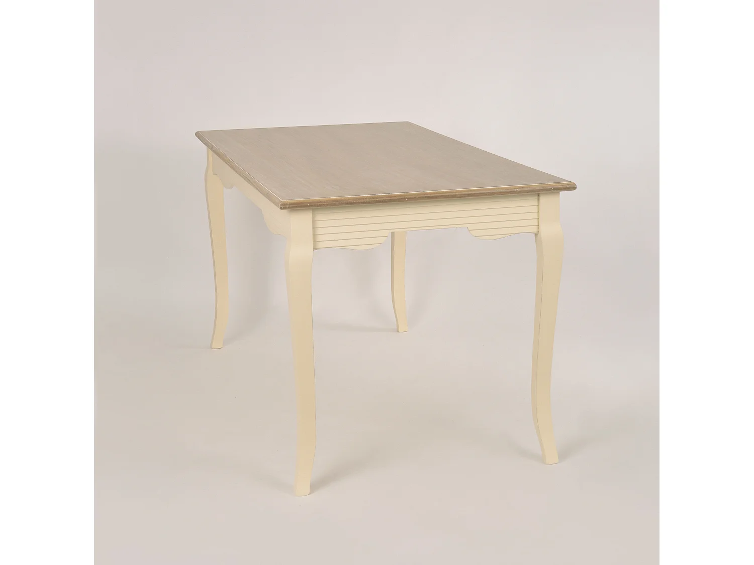 Table 160x78x80 cm Crème brun clair Pesaro PE026
