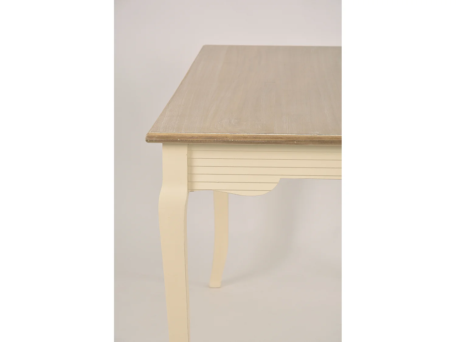 Table 160x78x80 cm Crème brun clair Pesaro PE026