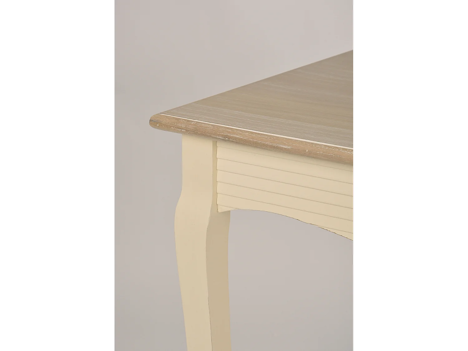 Table 160x78x80 cm Crème brun clair Pesaro PE026