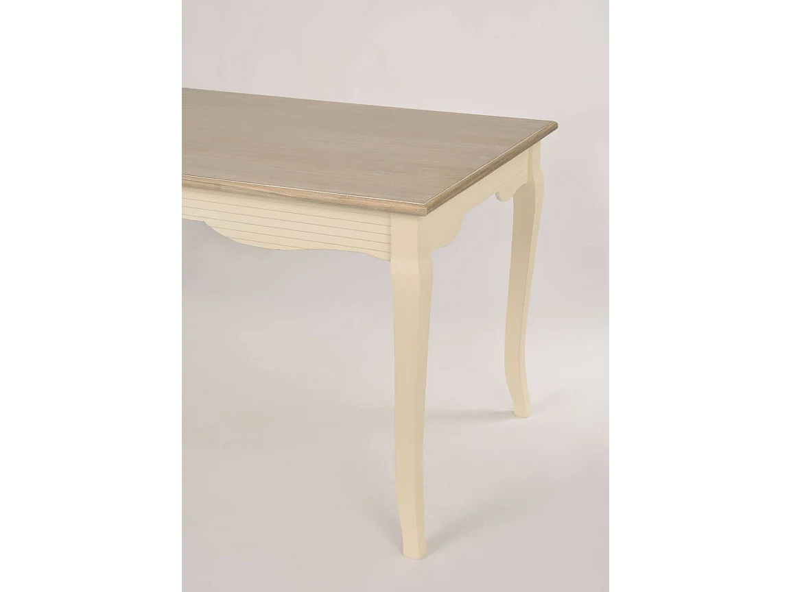 Stół 160x78x80 cm Kremowo jasnobrązowy Pesaro PE026