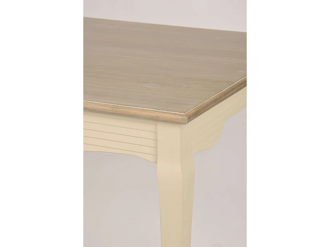 Stół 160x78x80 cm Kremowo jasnobrązowy Pesaro PE026