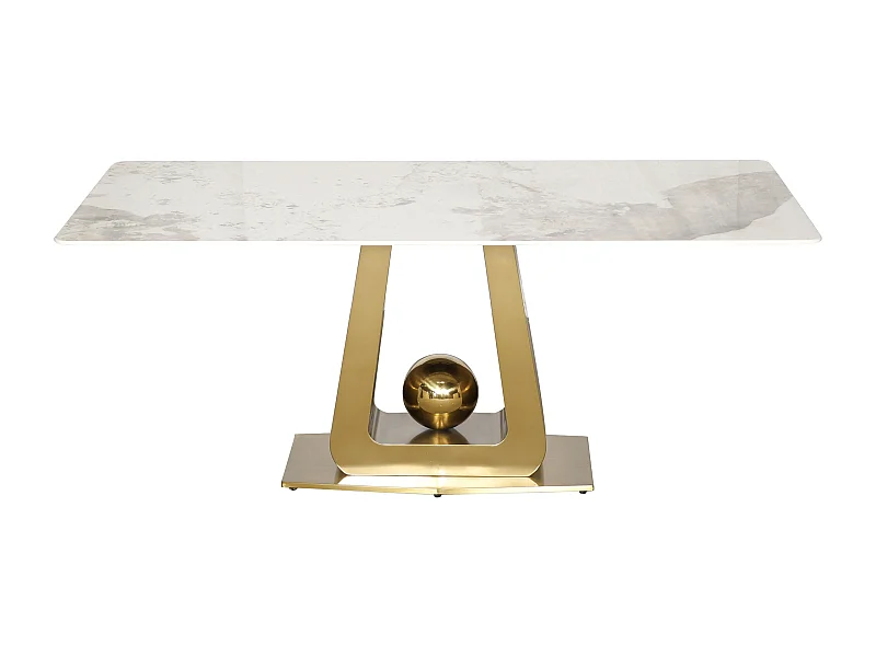 Table 180x75x90 cm blanc or modig m57