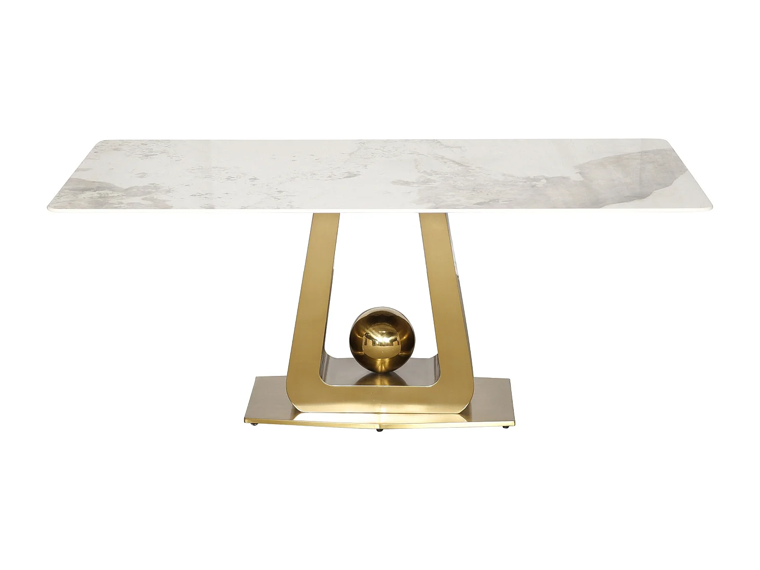 Table 180x75x90 cm blanc or modig m57