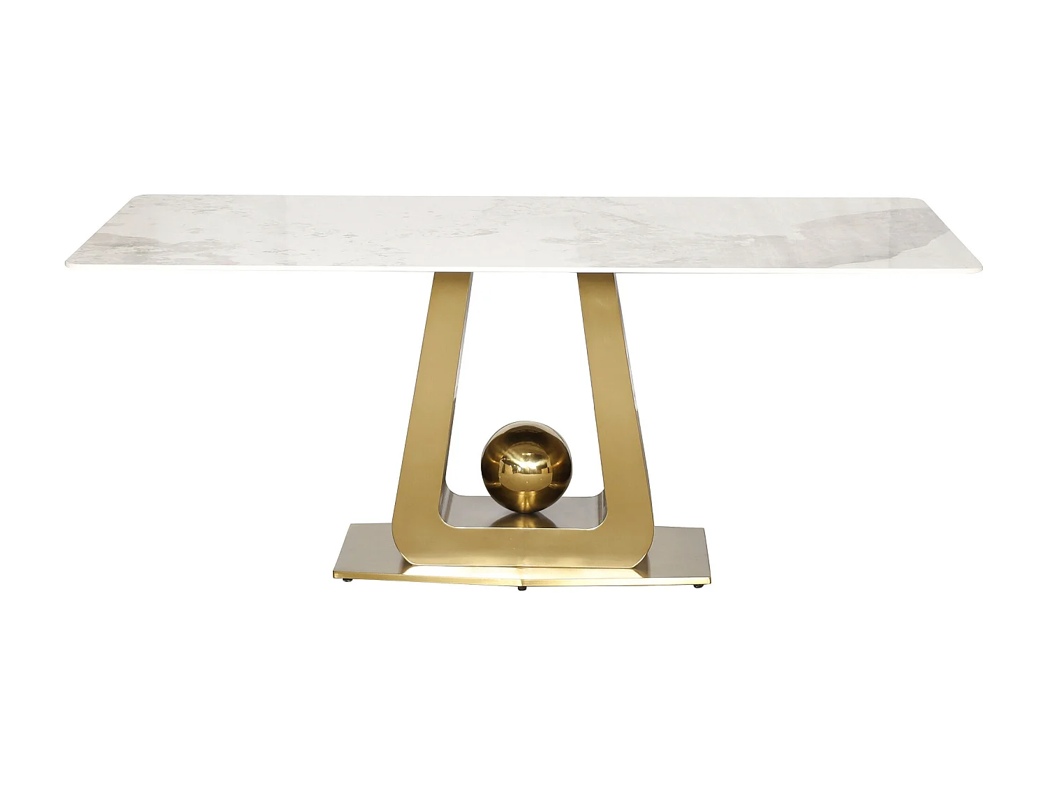 Table 180x75x90 cm blanc or modig m57