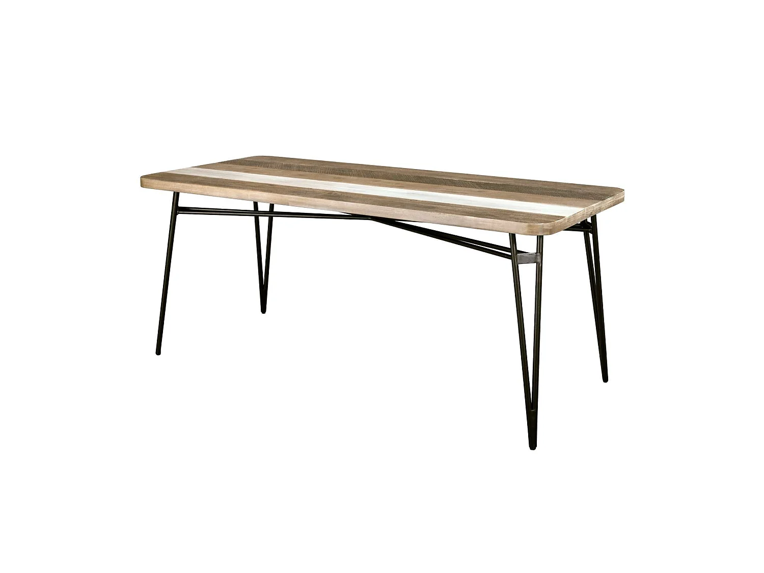 Table 180x76x80 cm noir Adesso Adesd05-180
