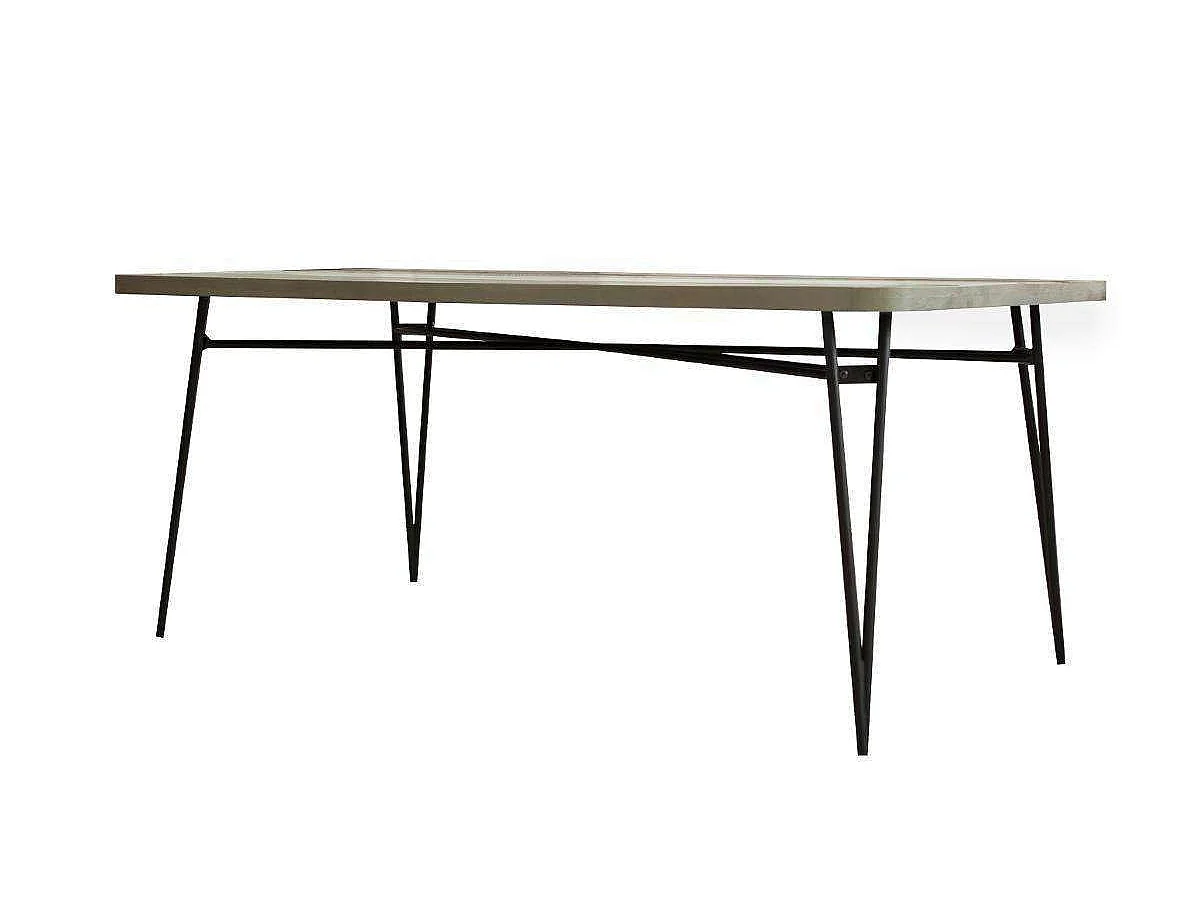 Table 180x76x80 cm noir Adesso Adesd05-180