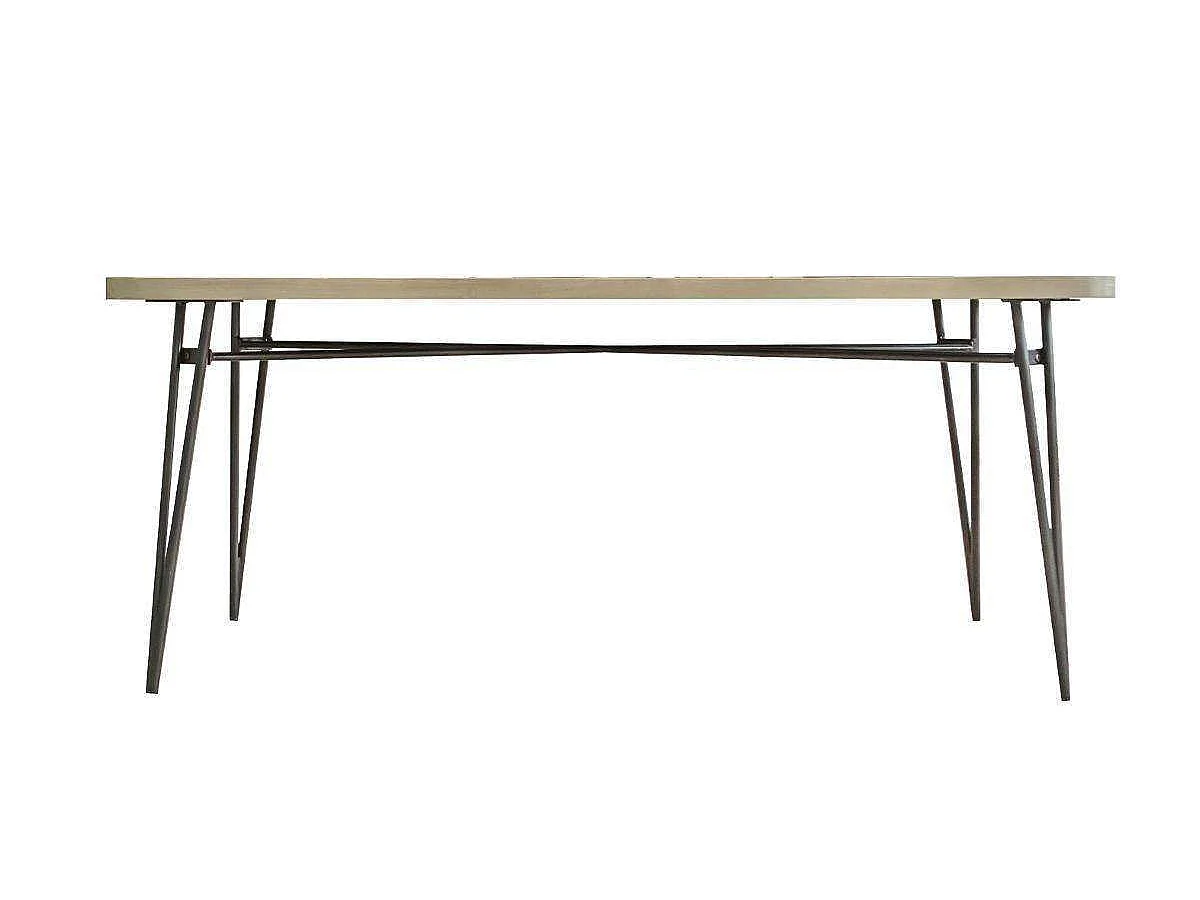 Table 180x76x80 cm noir Adesso Adesd05-180