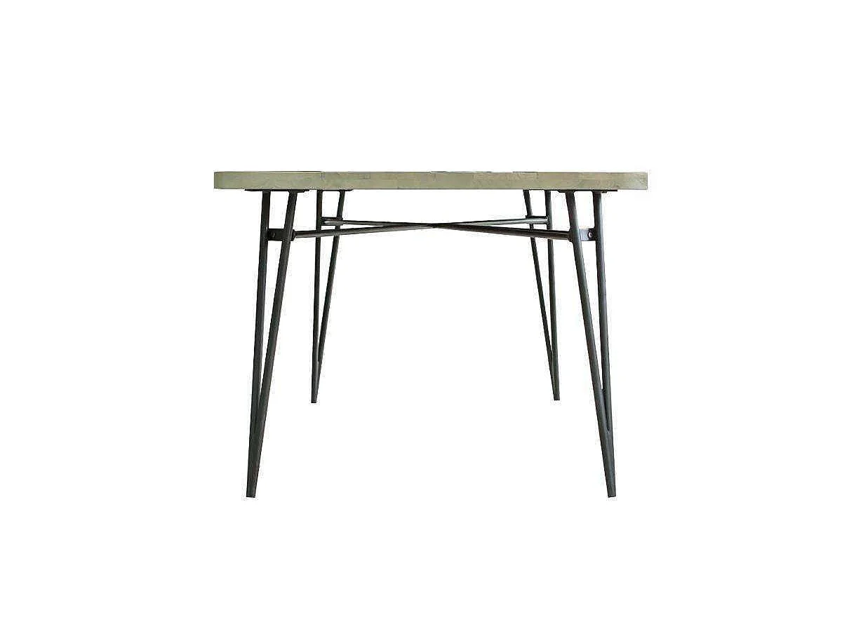 Table 180x76x80 cm noir Adesso Adesd05-180
