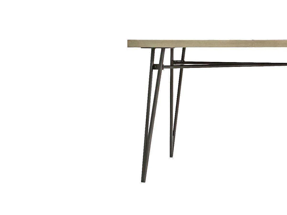 Table 180x76x80 cm noir Adesso Adesd05-180