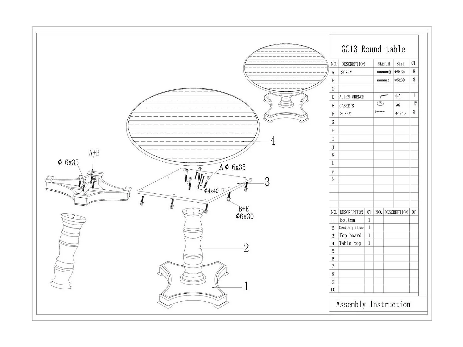 Table 120x79x120 cm Crème clair dijon di13