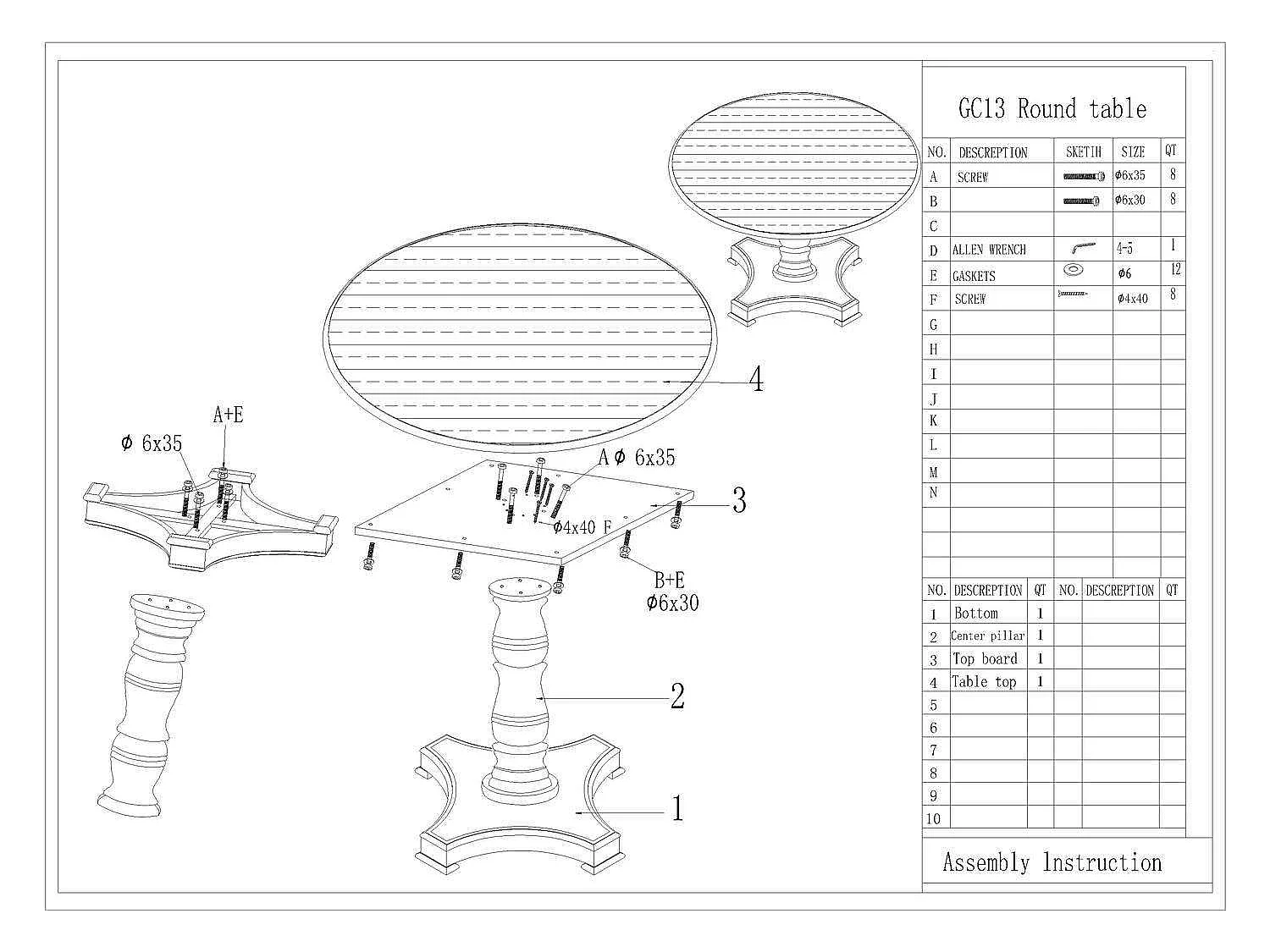 Bord, Dijon, 120 cm, Lys Creme