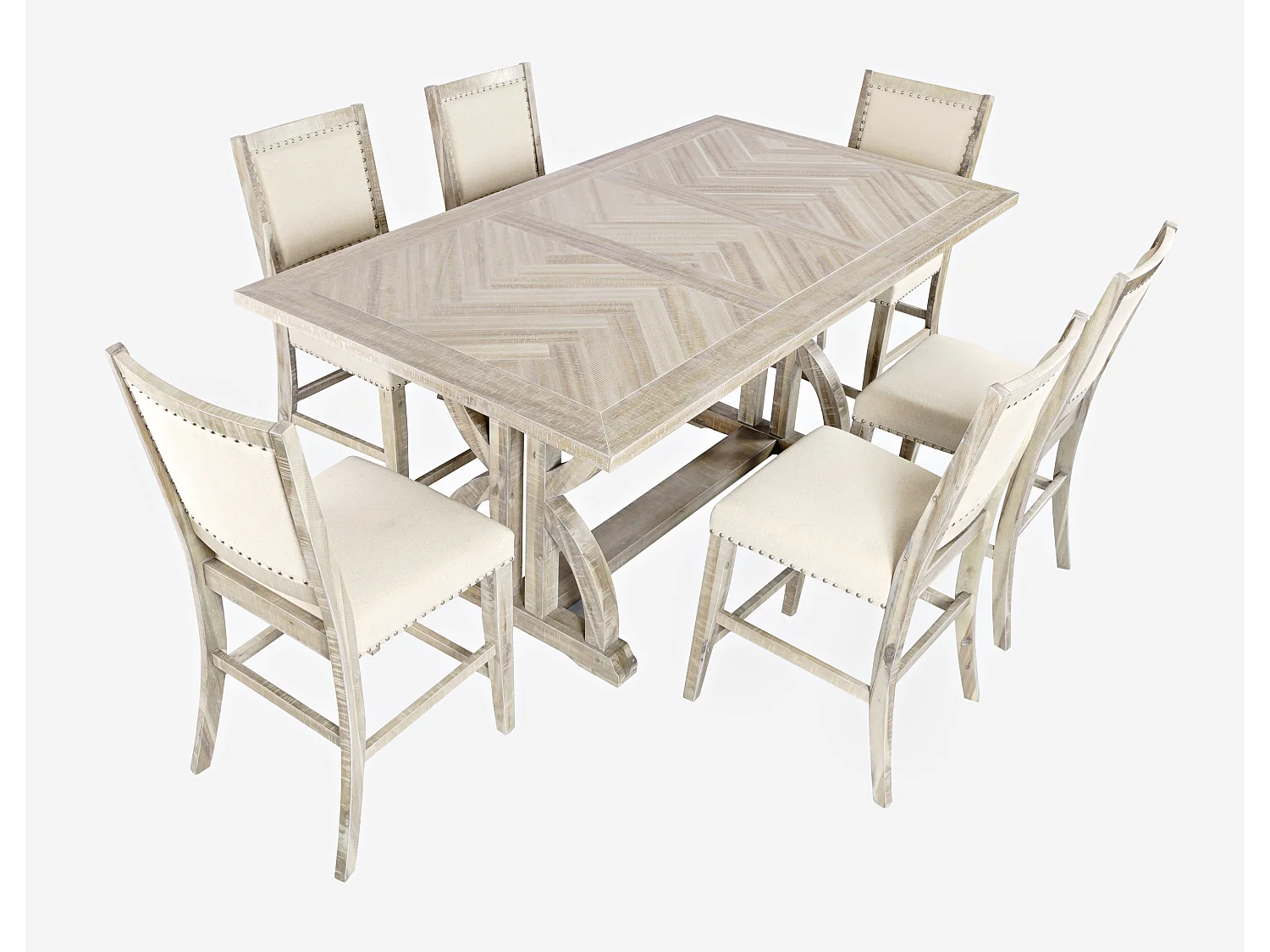 Table 152,5-198x76,5x106,5 cm bois naturel avola av1933-78