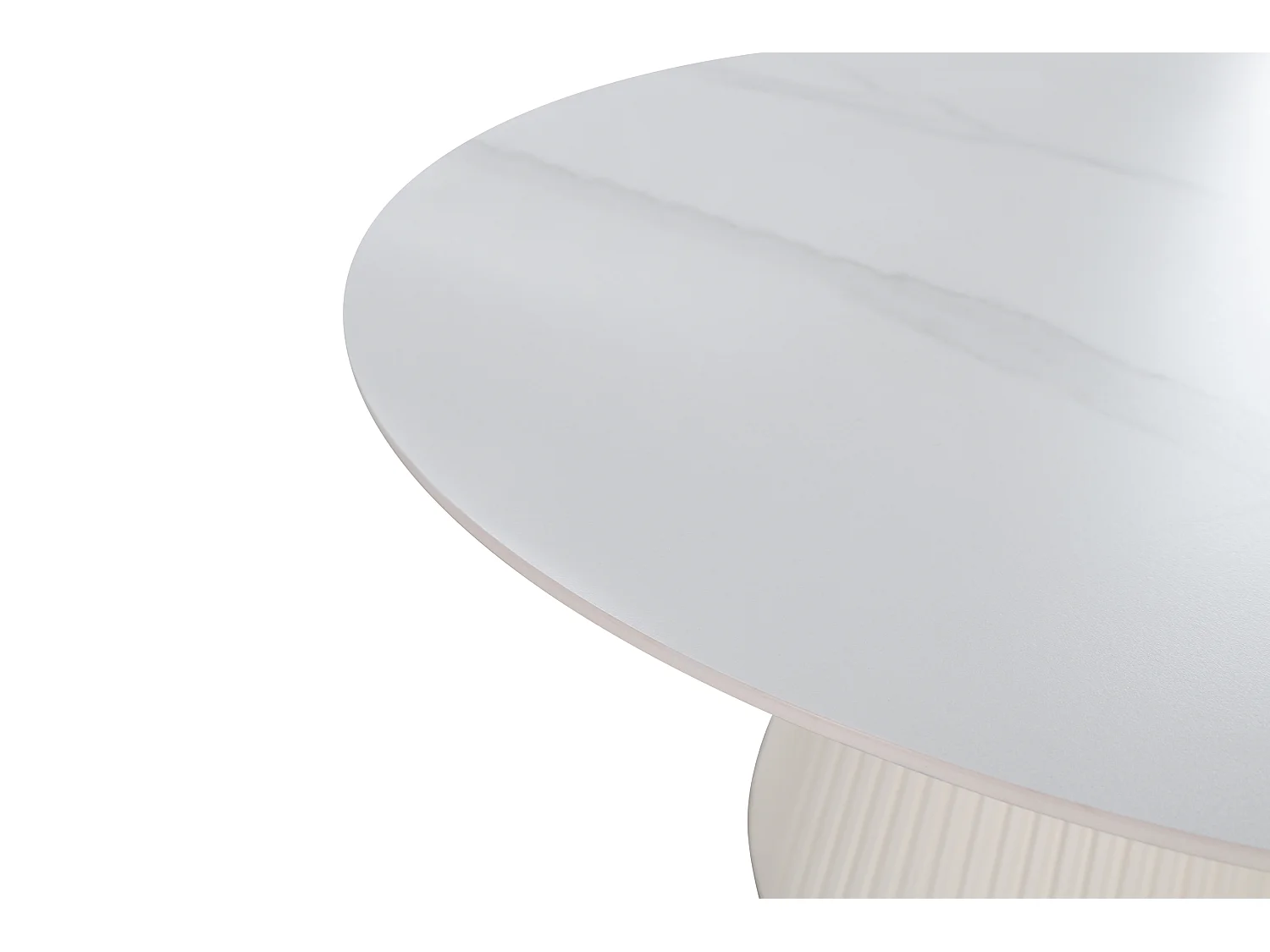 Table 120x75x120 cm blanc écru modig m96