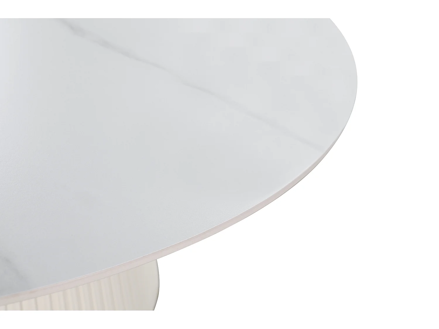 Table 120x75x120 cm blanc écru modig m96