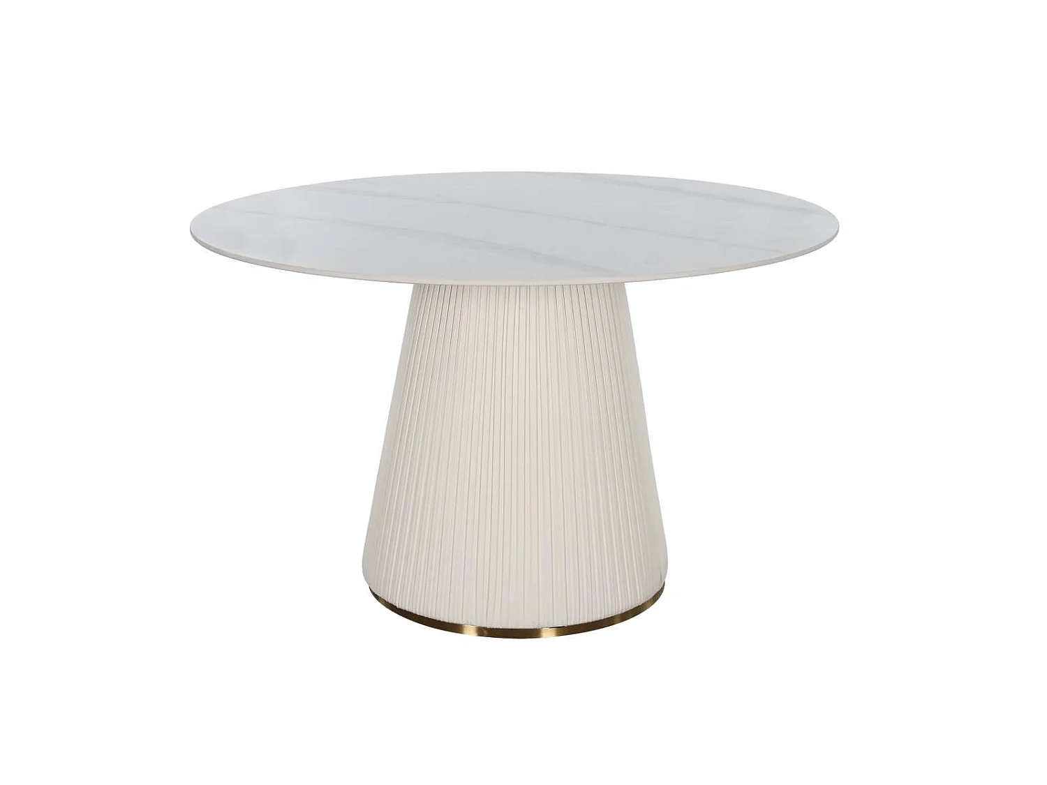 Ovalt spisebord, Modig, 120 cm, hvid