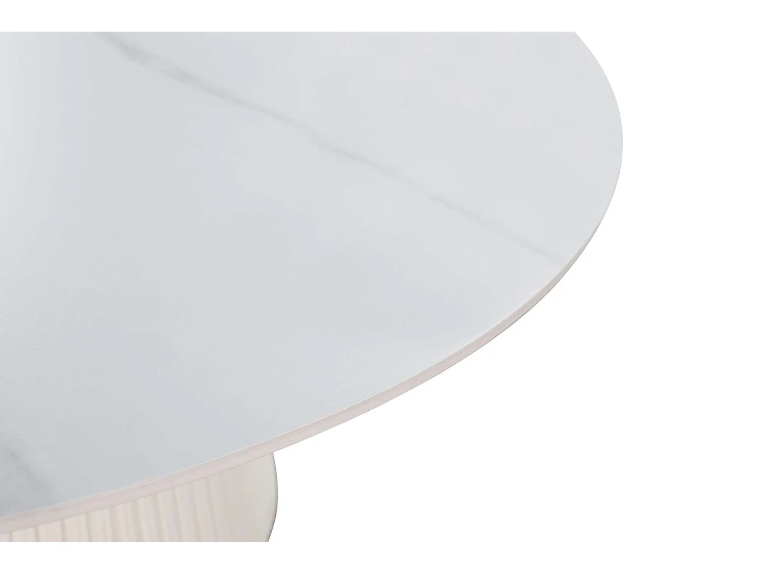 Ovalt spisebord, Modig, 120 cm, hvid