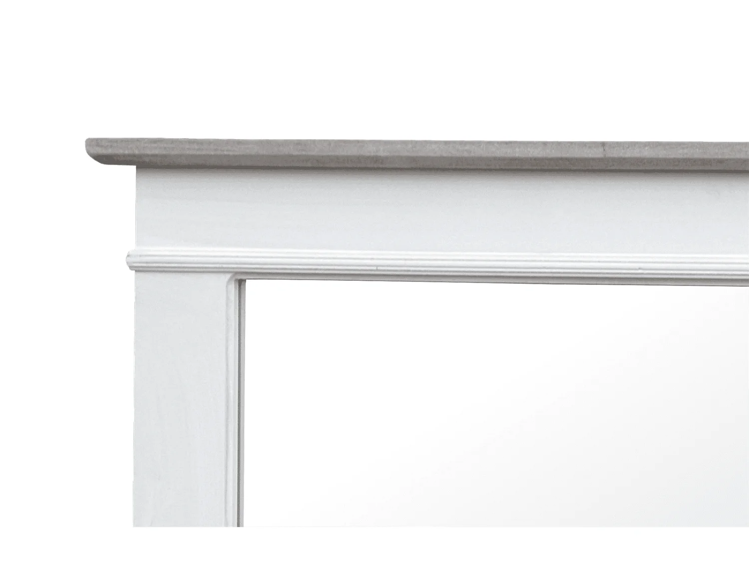 Miroir 100x57x4 cm blanc Rimini blanc