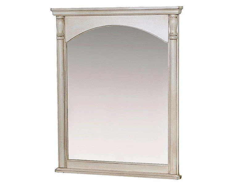 Spegel Limena, 80 x 99 x 6 cm, elfenbensfärgad