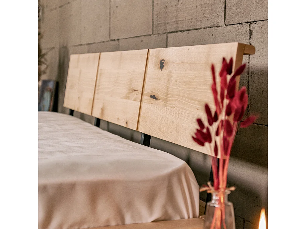 Doppelbett 180x200 cm, natur, Loft