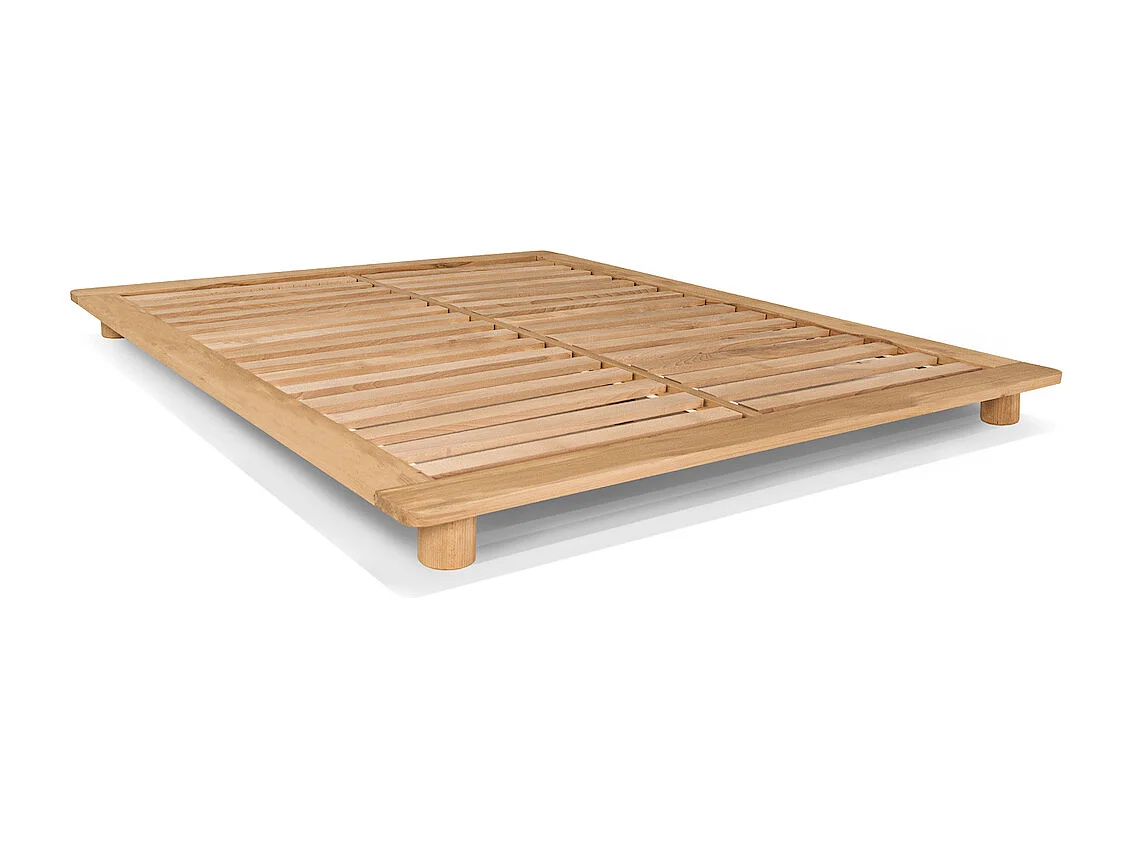 Doppelbett 160x200 cm unbehandelter Kiefernholz